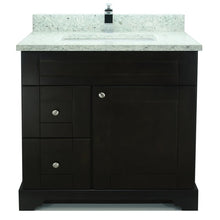 Load image into Gallery viewer, 36" Espresso Damian Vanity with Topaz Quartz