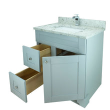 Load image into Gallery viewer, 30" Grey Damian Vanity with Milky Way Quartz