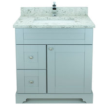 Load image into Gallery viewer, 30" Grey Damian Vanity with Milky Way Quartz