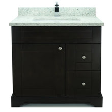 Load image into Gallery viewer, 36" Espresso Damian Vanity with Topaz Quartz