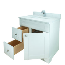 Load image into Gallery viewer, 36" White Damian Vanity with Carrera Quartz