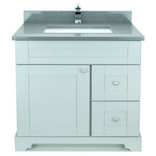Load image into Gallery viewer, 36" Grey Damian Vanity with Milky Way Quartz