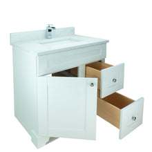 Load image into Gallery viewer, 36" White Damian Vanity with Carrera Quartz
