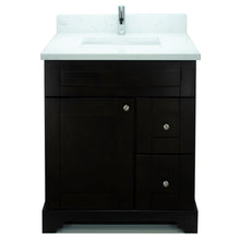 Load image into Gallery viewer, 24" Espresso Damian Vanity with Carrera Quartz
