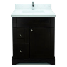 Load image into Gallery viewer, 24" Espresso Damian Vanity with Carrera Quartz