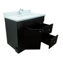 Load image into Gallery viewer, 36" Espresso Damian Vanity with Carrera Quartz