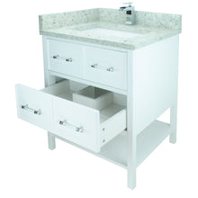 Load image into Gallery viewer, 24&quot; White Gemma Vanity with Topaz Quartz