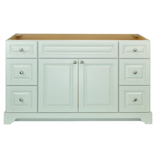 Load image into Gallery viewer, 60" Antique White Damian Vanity with Milky Way Quartz