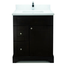 Load image into Gallery viewer, 24" Espresso Damian Vanity with Classique Calcutta Quartz