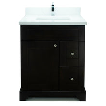 Load image into Gallery viewer, 24" Espresso Damian Vanity with Classique Calcutta Quartz