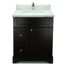 Load image into Gallery viewer, 24" Espresso Damian Vanity with Milk Way Quartz