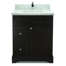 Load image into Gallery viewer, 24" Espresso Damian Vanity with Topaz Quartz