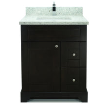 Load image into Gallery viewer, 24" Espresso Damian Vanity with Topaz Quartz