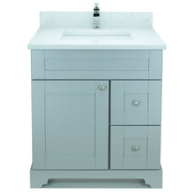 Load image into Gallery viewer, 24" Grey Damian Vanity with Carrera Quartz