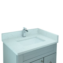 Load image into Gallery viewer, 24&quot; Grey Damian Vanity with Carrera Quartz