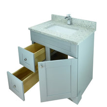 Load image into Gallery viewer, 24" Grey Damian Vanity with Topaz Quartz