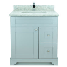 Load image into Gallery viewer, 24" Grey Damian Vanity with Topaz Quartz