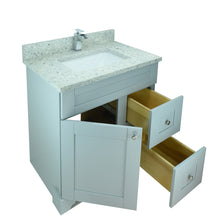 Load image into Gallery viewer, 24" Grey Damian Vanity with Topaz Quartz