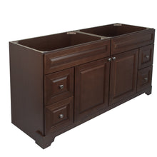 Load image into Gallery viewer, 72" Royalwood Damian Vanity with Crystal Grey Quartz