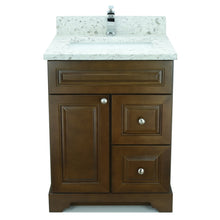 Load image into Gallery viewer, 24" Royalwood Damian Vanity with Milk Way Quartz