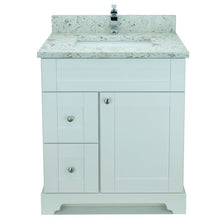 Load image into Gallery viewer, 24" White Damian Vanity with Milk Way Quartz