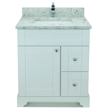 Load image into Gallery viewer, 24" White Damian Vanity with Milk Way Quartz