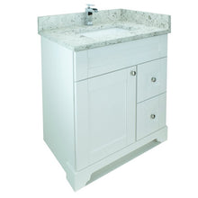 Load image into Gallery viewer, 24" White Damian Vanity with Milk Way Quartz