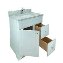 Load image into Gallery viewer, 24" White Damian Vanity with Milk Way Quartz
