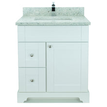 Load image into Gallery viewer, 24" White Damian Vanity with Topaz Quartz