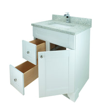 Load image into Gallery viewer, 24" White Damian Vanity with Topaz Quartz