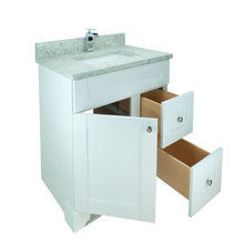 Load image into Gallery viewer, 24" White Damian Vanity with Topaz Quartz