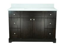 Load image into Gallery viewer, 48" Espresso Damian Vanity with Carrera Quartz