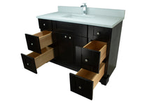 Load image into Gallery viewer, 48" Espresso Damian Vanity with Carrera Quartz