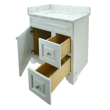 Load image into Gallery viewer, 30" Antique White Damian Vanity with Milky Way Quartz