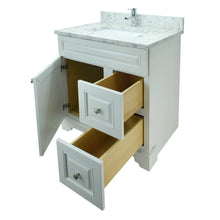 Load image into Gallery viewer, 24" Antique White Damian Vanity with Milk Way Quartz