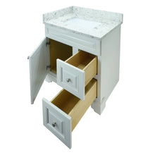 Load image into Gallery viewer, 24" Antique White Damian Vanity with Milk Way Quartz