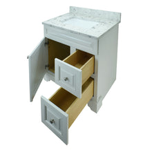 Load image into Gallery viewer, 24" Antique White Damian Vanity with Milk Way Quartz
