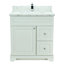 Load image into Gallery viewer, 24" Antique White Damian Vanity with Milk Way Quartz