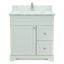 Load image into Gallery viewer, 24" Antique White Damian Vanity with Milk Way Quartz
