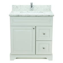 Load image into Gallery viewer, 24" Antique White Damian Vanity with Milk Way Quartz