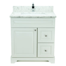 Load image into Gallery viewer, 24" Antique White Damian Vanity with Milk Way Quartz