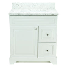 Load image into Gallery viewer, 24" Antique White Damian Vanity with Milk Way Quartz