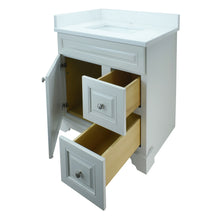 Load image into Gallery viewer, 24" Antique White Damian Vanity with Classique Calcutta Quartz