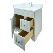 Load image into Gallery viewer, 24" Antique White Damian Vanity with Classique Calcutta Quartz