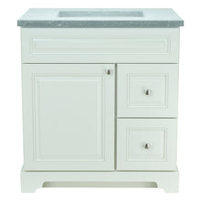 Load image into Gallery viewer, 36" Antique White Damian Vanity with Concrete Leather Quartz