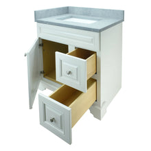 Load image into Gallery viewer, 30" Antique White Damian Vanity with Concrete Leather Quartz