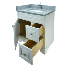 Load image into Gallery viewer, 30" Antique White Damian Vanity with Concrete Leather Quartz
