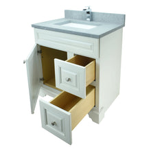 Load image into Gallery viewer, 30" Antique White Damian Vanity with Concrete Leather Quartz