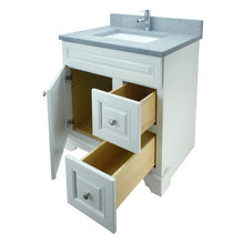 Load image into Gallery viewer, 30" Antique White Damian Vanity with Concrete Leather Quartz