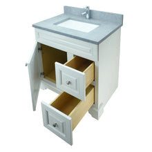 Load image into Gallery viewer, 30" Antique White Damian Vanity with Concrete Leather Quartz